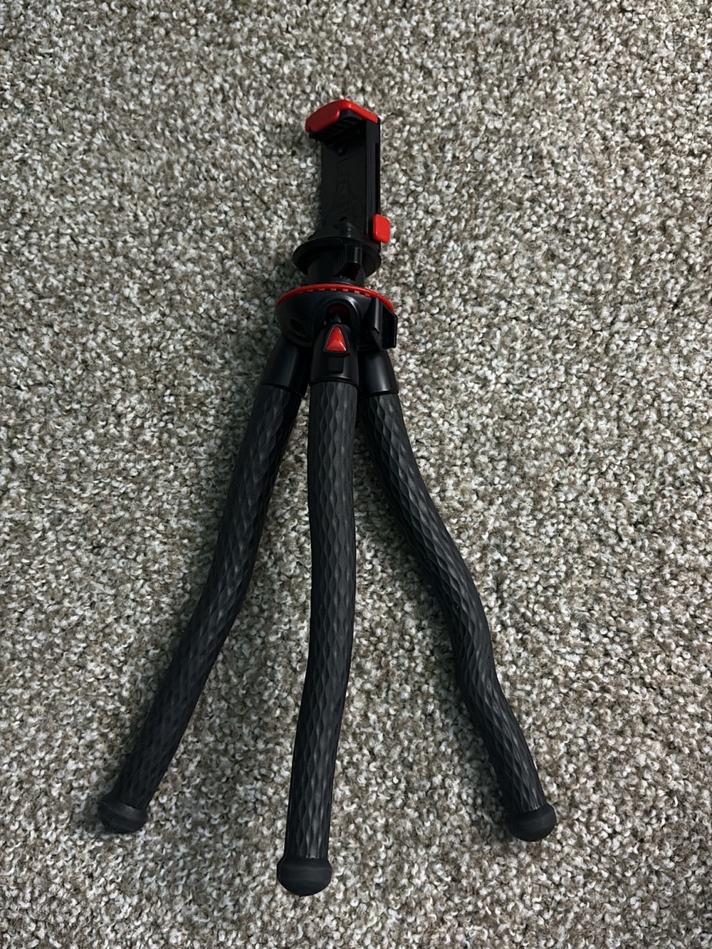Flexible Black & Red Phone Tripod